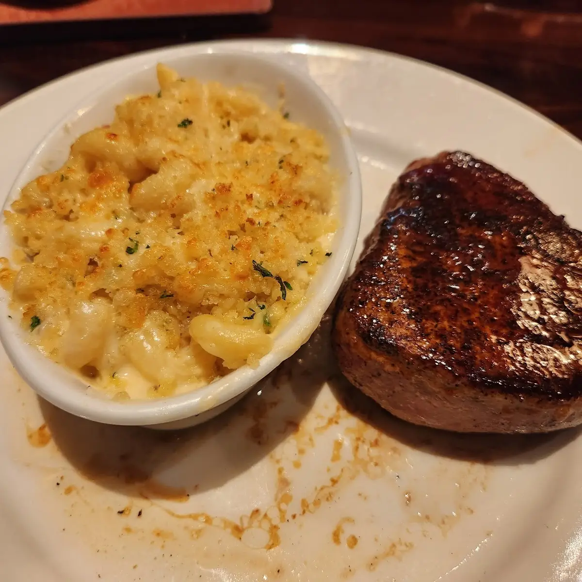 Ribeye Steak with Mac and Cheese