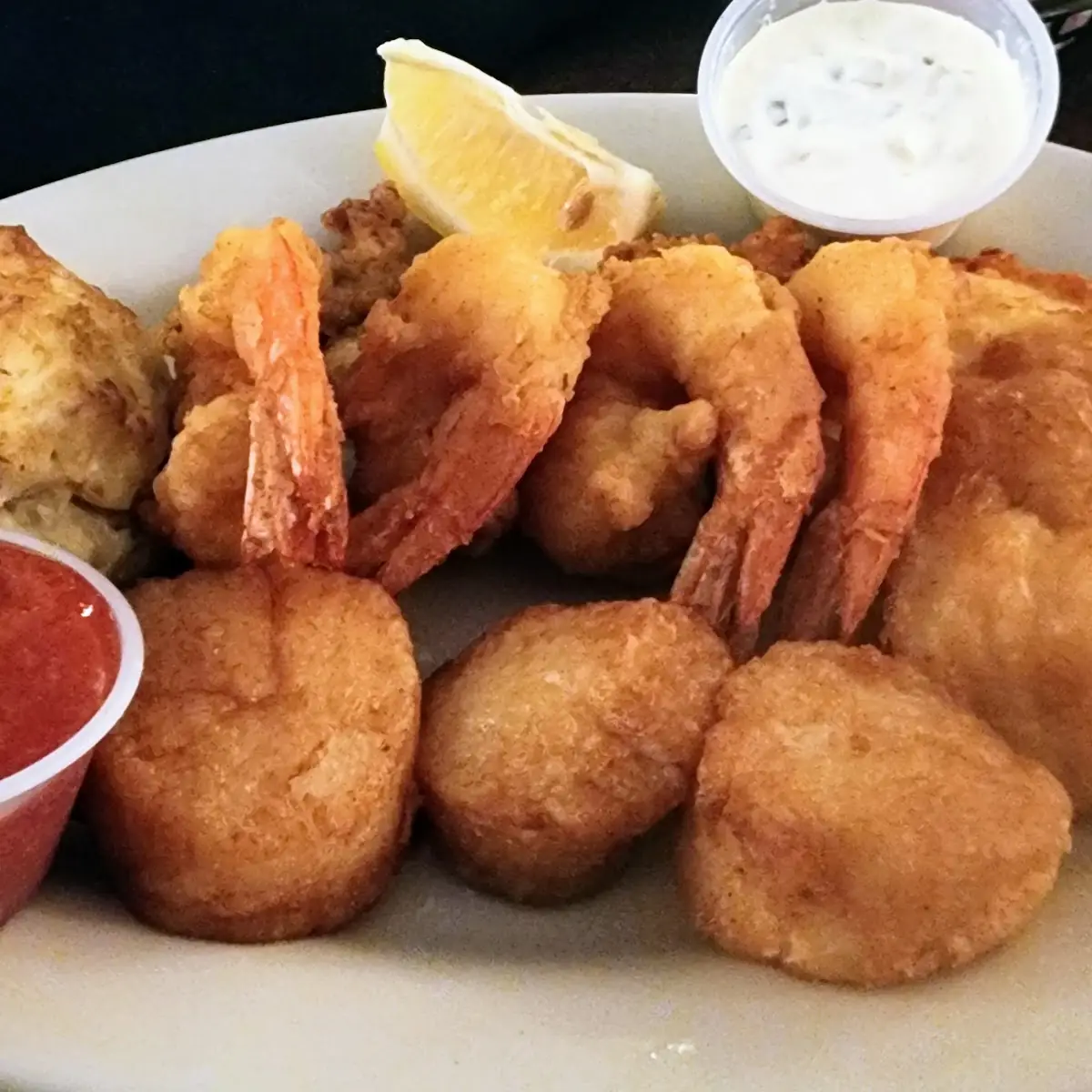 Scallops with Baked Potato
