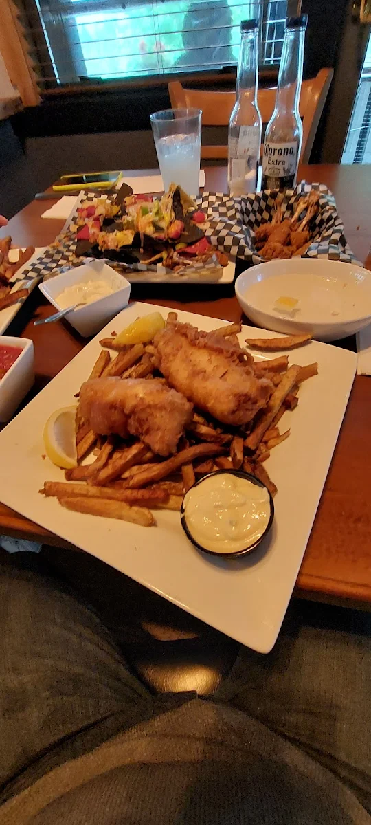 Fish and Chips Basket of Fries, The Ridge Roadhouse