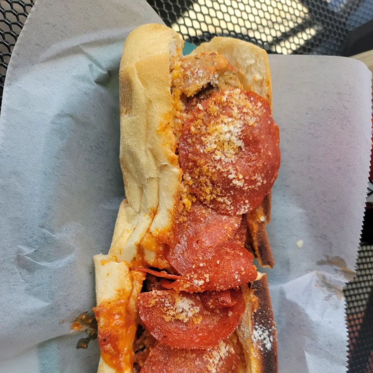 Meatball Parmigiana Sub