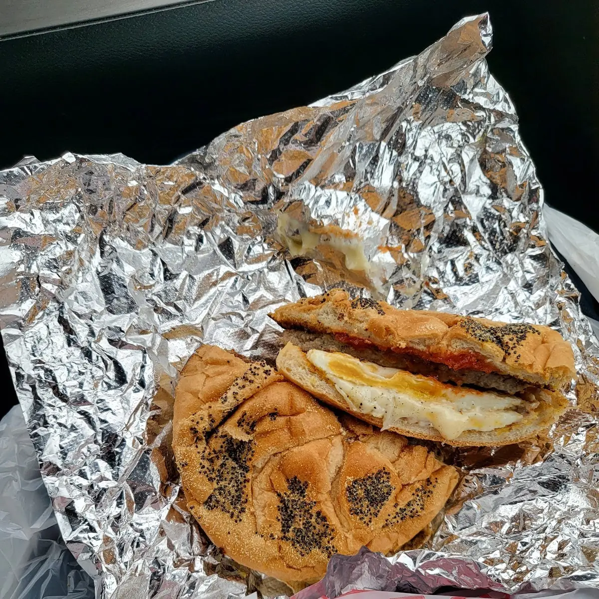 Sausage Egg and Cheese Salt Pepper Ketchup