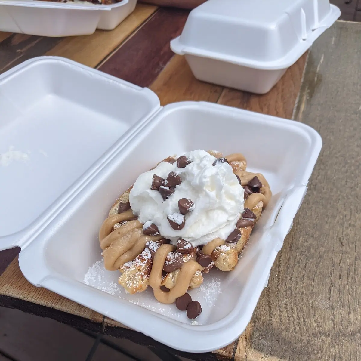Peanut Butter Chocolate Waffle