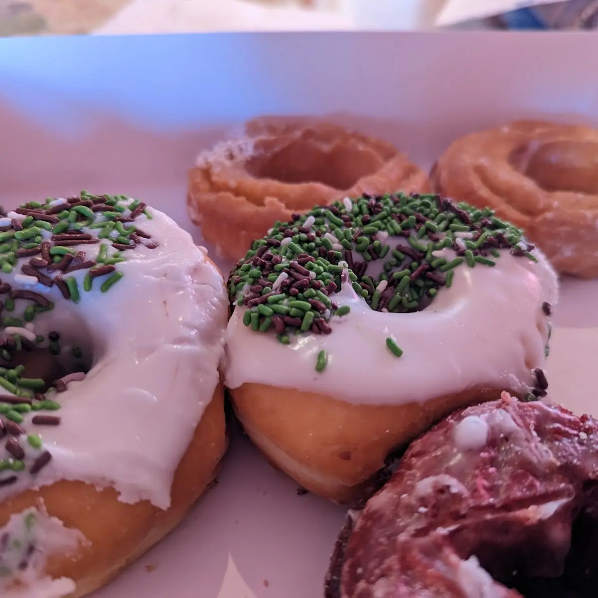 Vanilla Sprinkles Donut