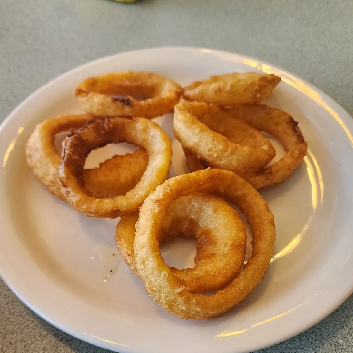 Cheddar Cheese Onion Ring Burger