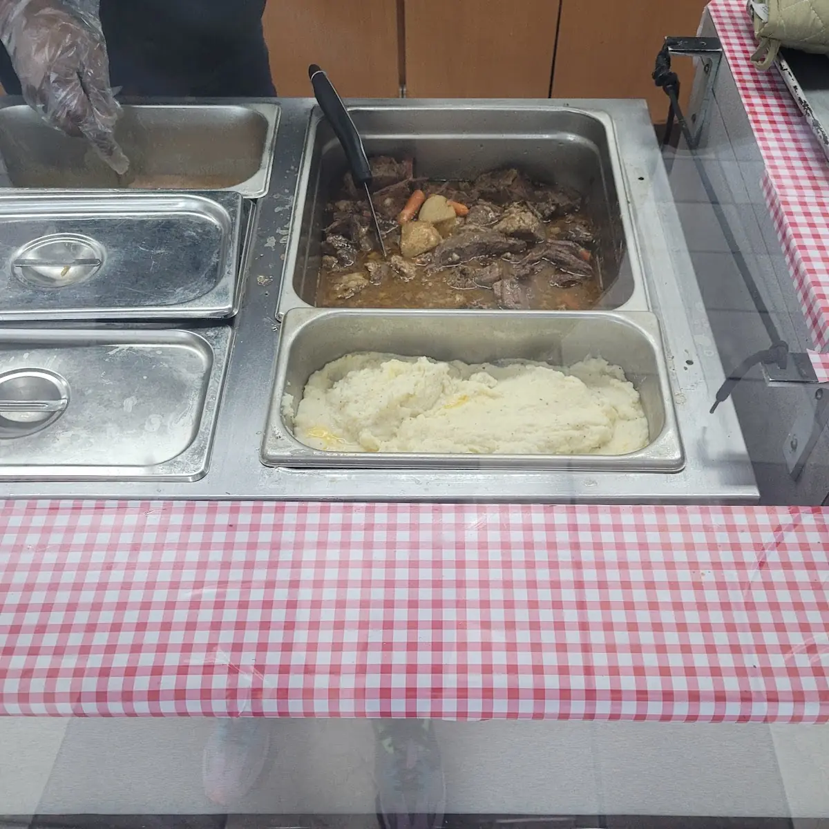 Roast and Potatoes and Mashed Potatoes