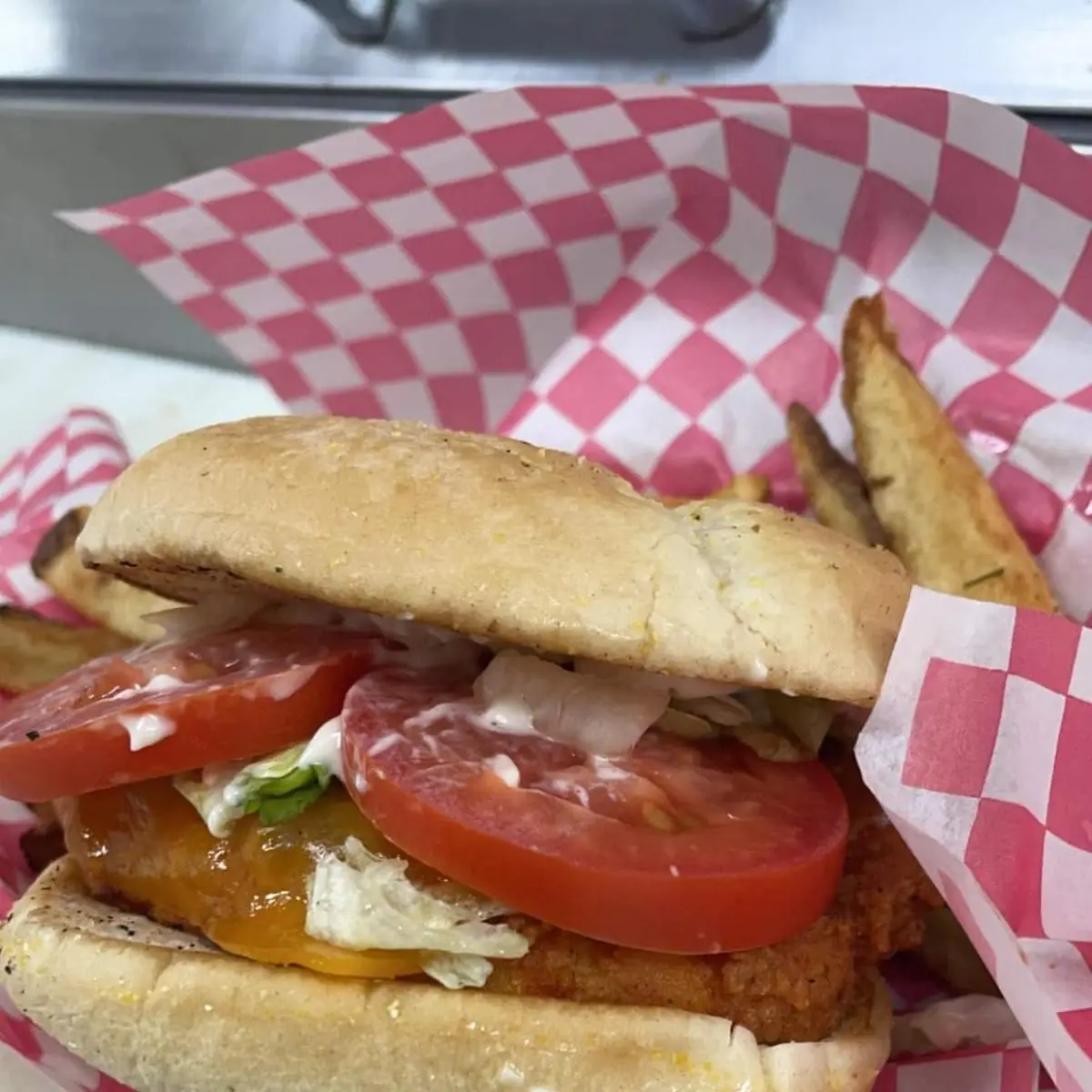 Shrimp Basket Fish Sandwich
