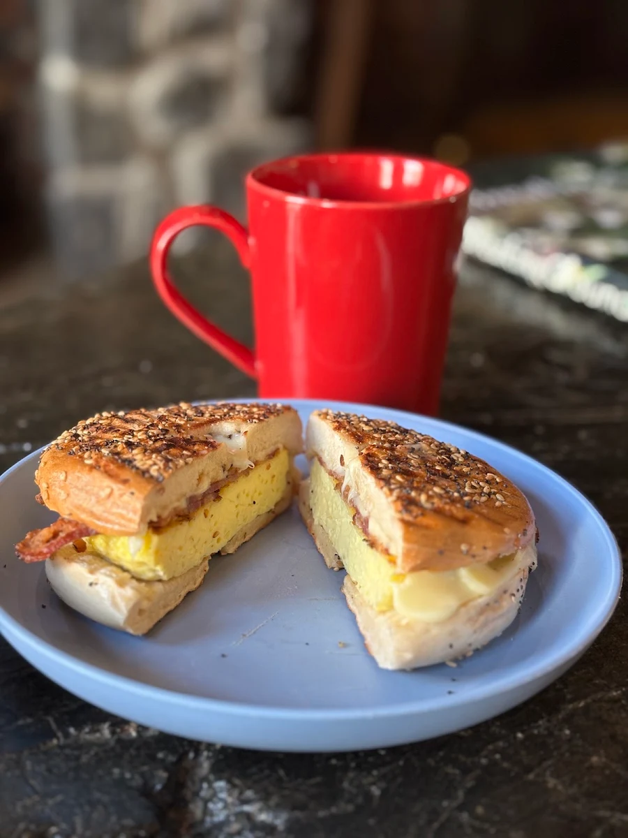 Bacon Egg Cheese Bagel Sandwich