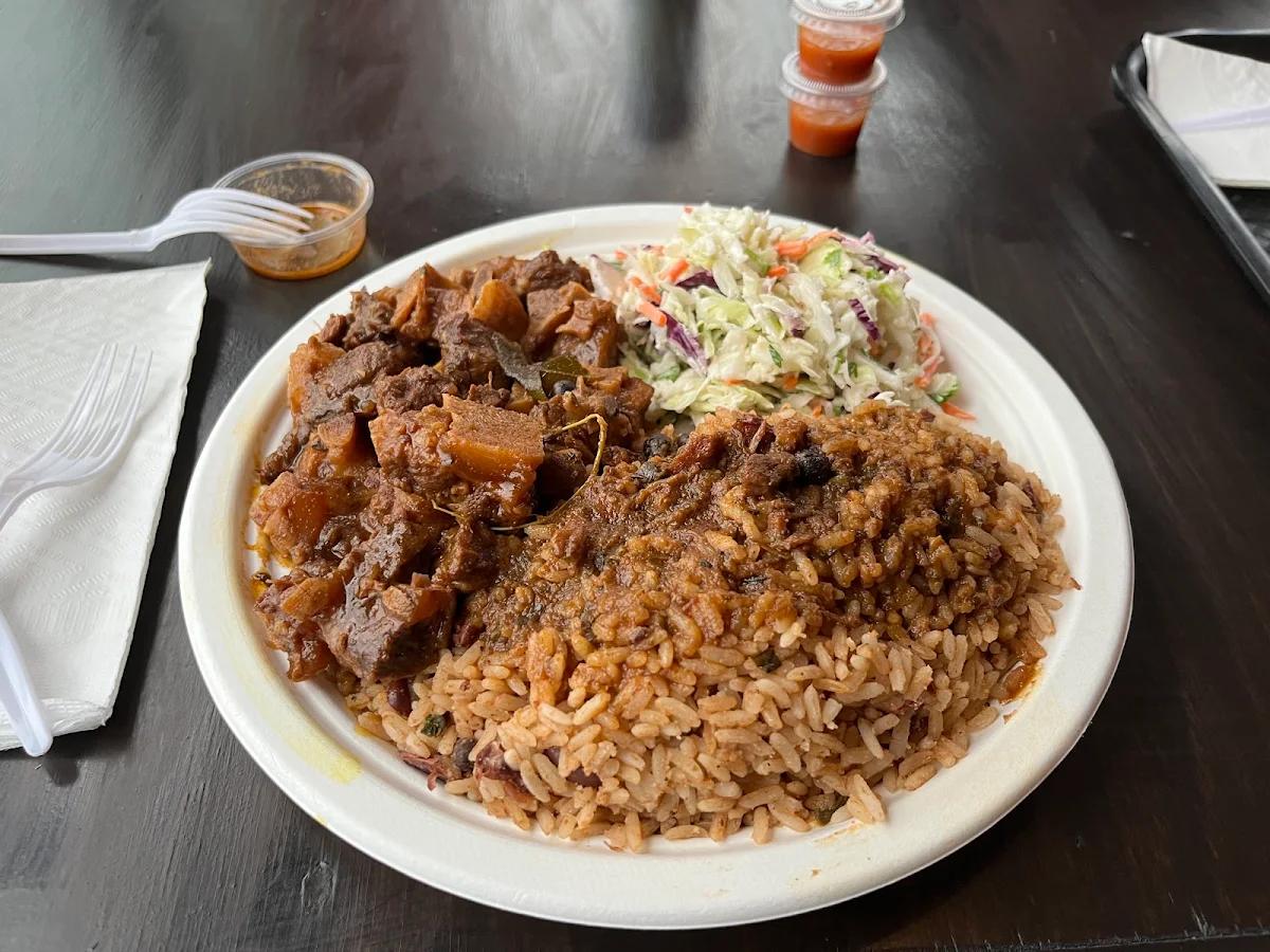 Stew Oxtail with Rice, Aneal’s Taste Of The Islands