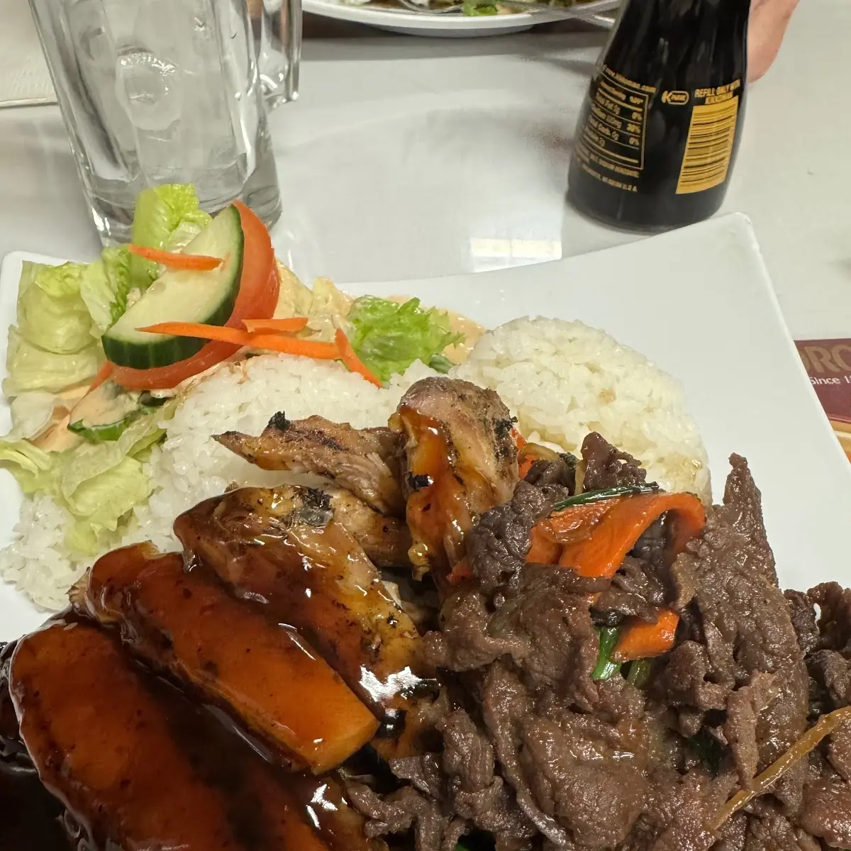 Teriyaki Chicken & Beef Combo