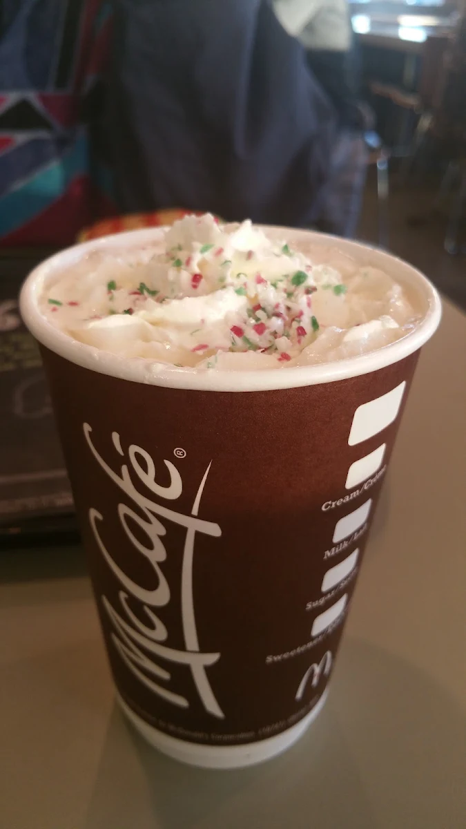 Peppermint Hot Chocolate, McDonald's