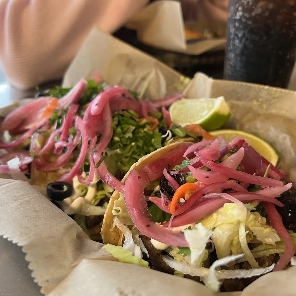 Two Carne Asada Tacos