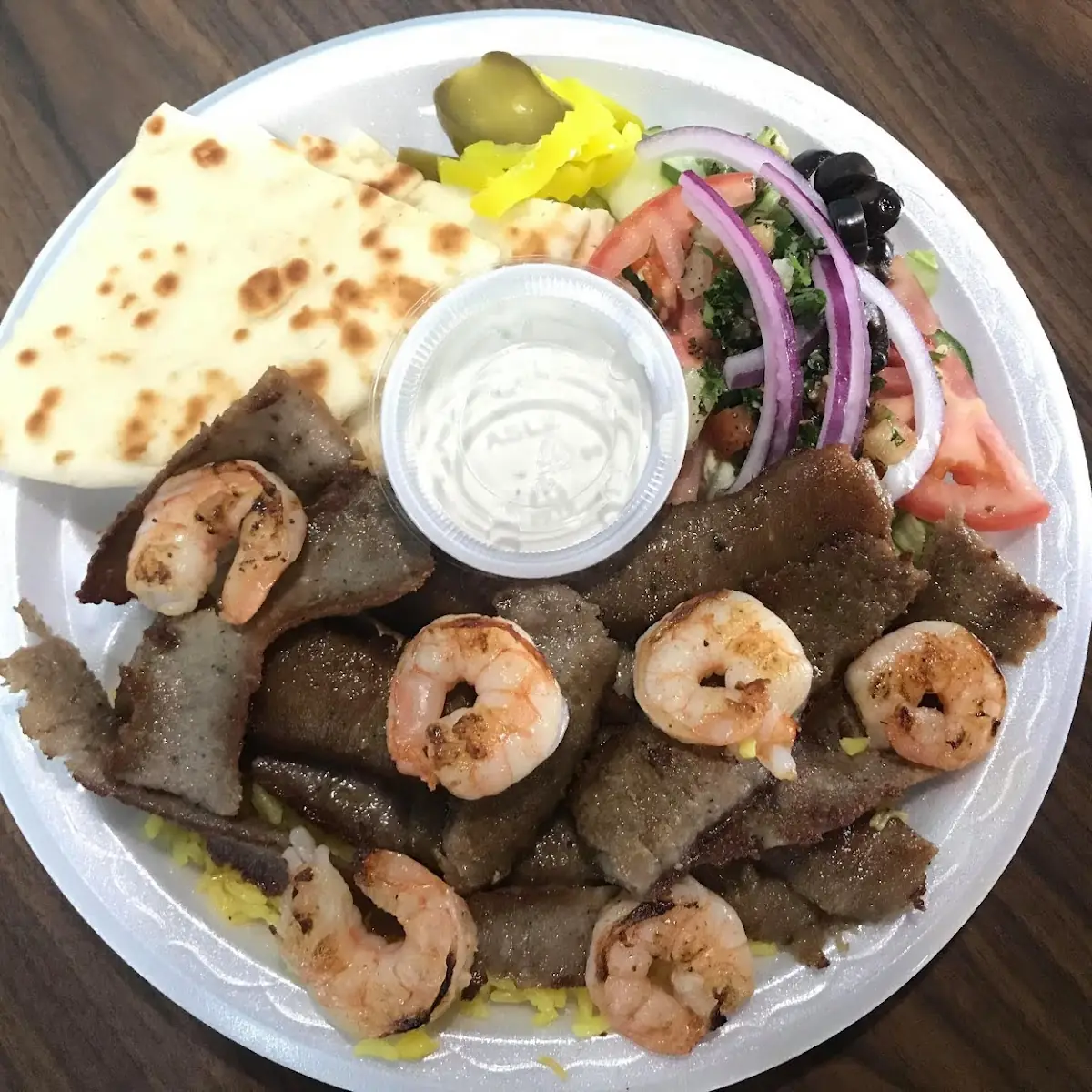 Chicken shawarma plate