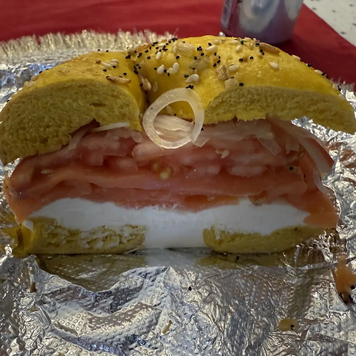 Everything Egg Bagel with Lox