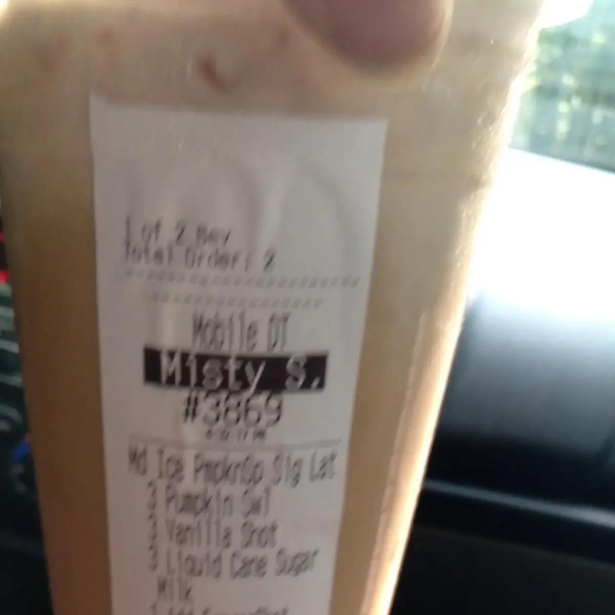 Medium Iced Pumpkin Spice Latte