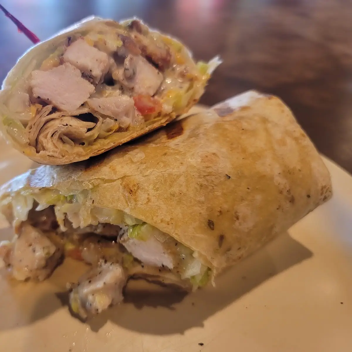 Grilled Fried Chicken Wrap