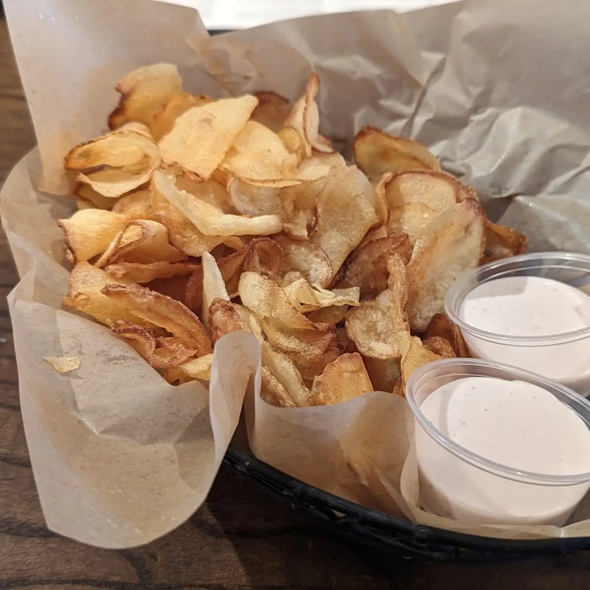 Complimentary Unsalted Potato Chips