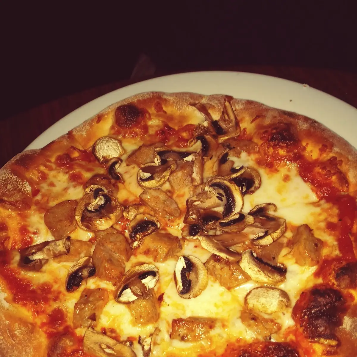Sausage and Mushroom Pizza