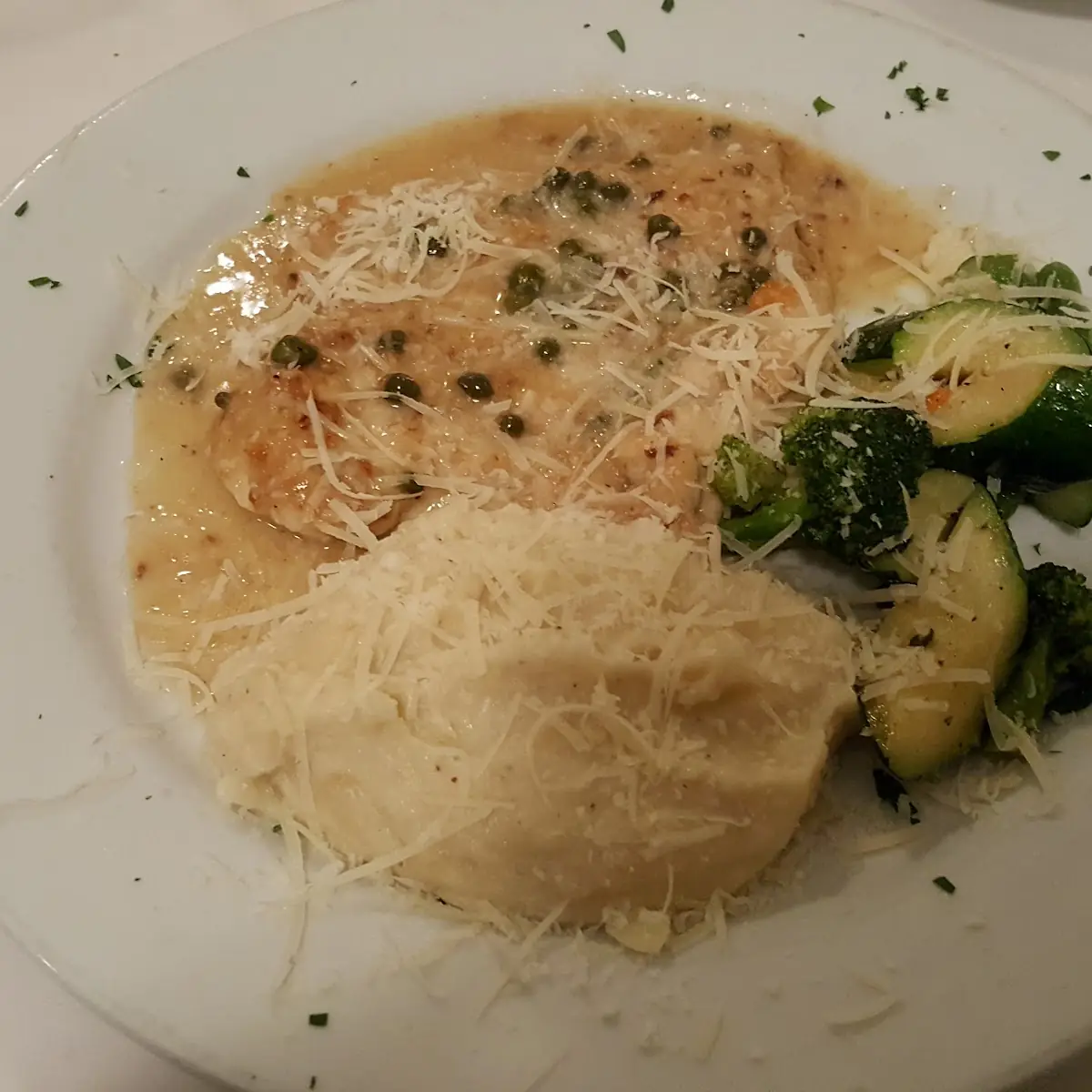 Vegetables and Mashed Potatoes