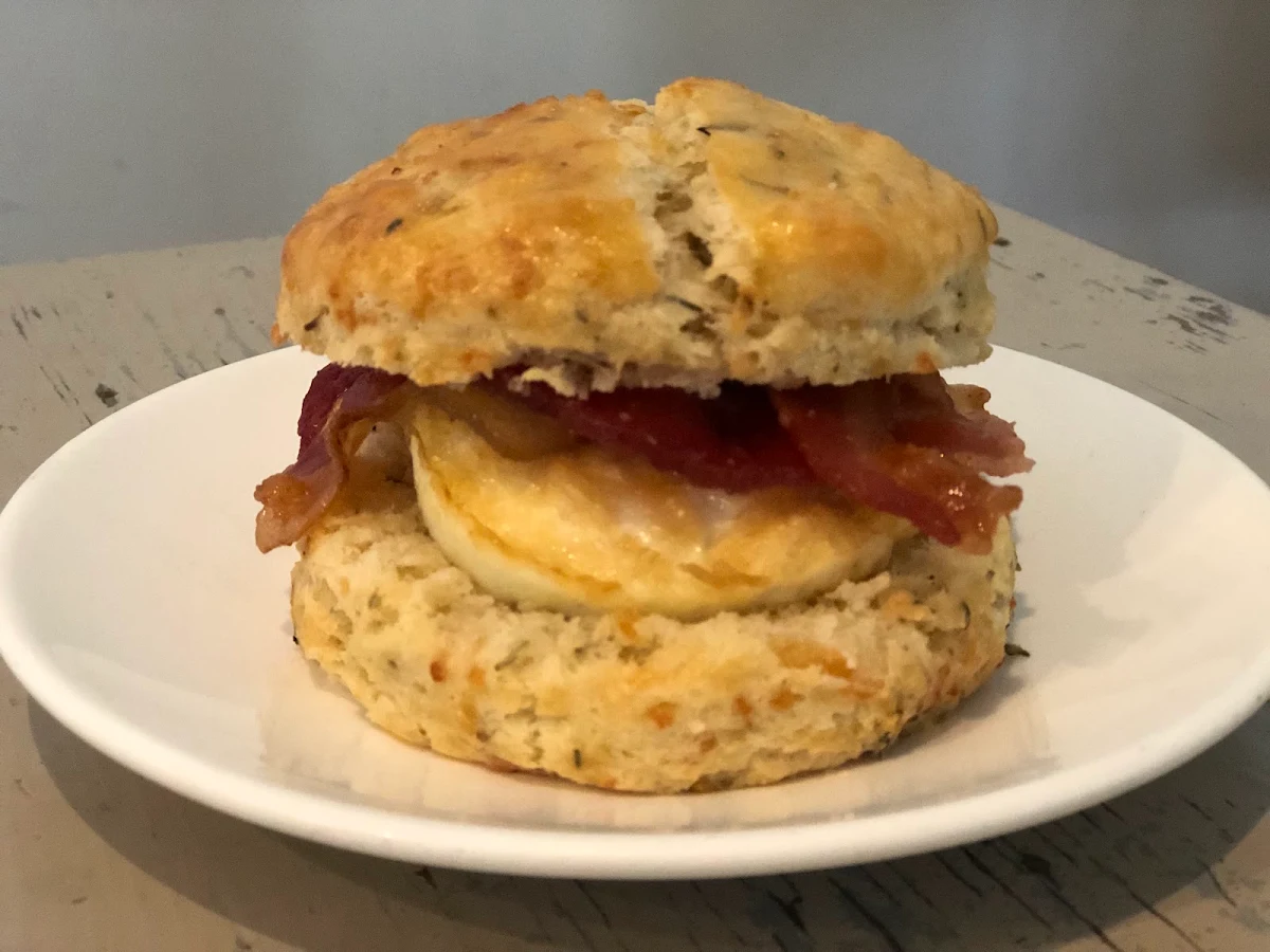 12 Bacon Egg Herb Biscuits