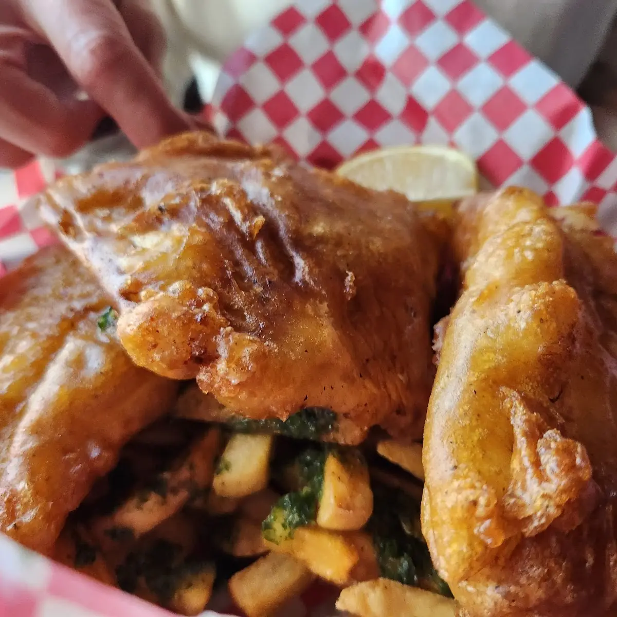 Crispy Fried Fish and Fries