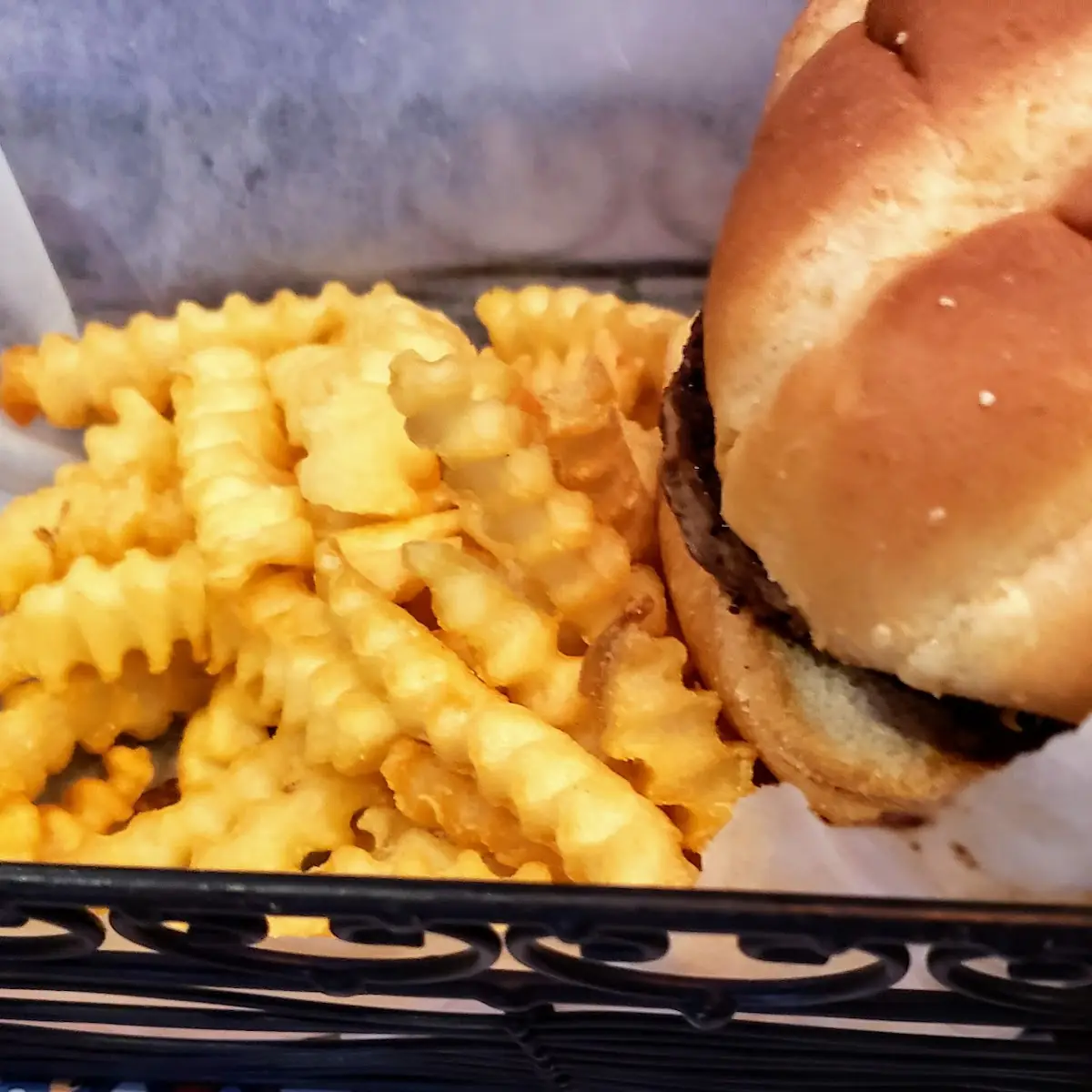 Kids Cheeseburger and Fries