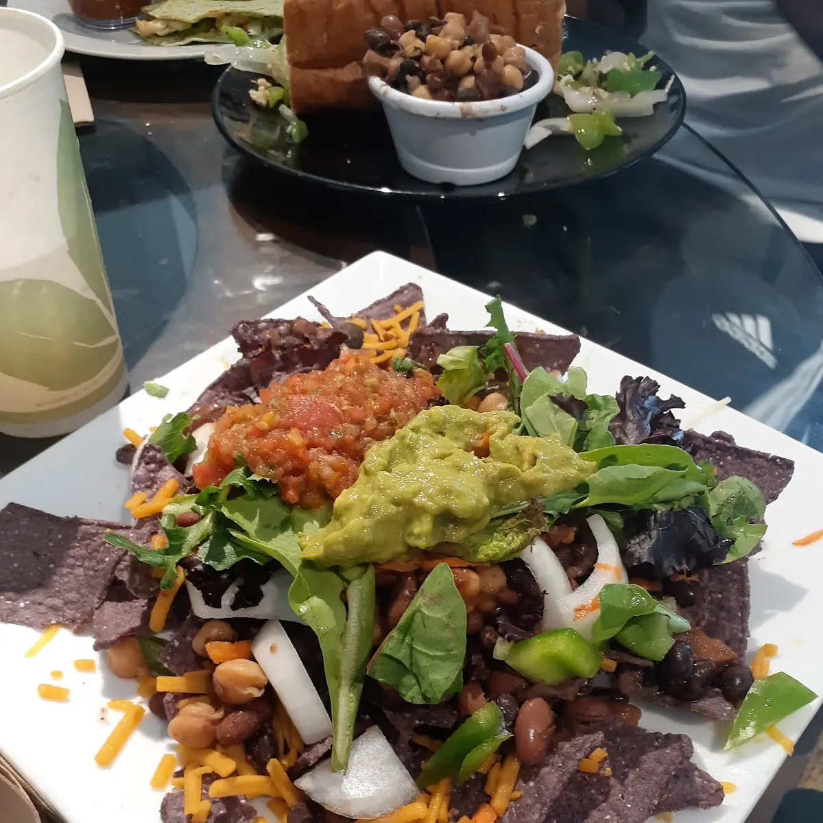 Vegan Chips and Guacamole Meal