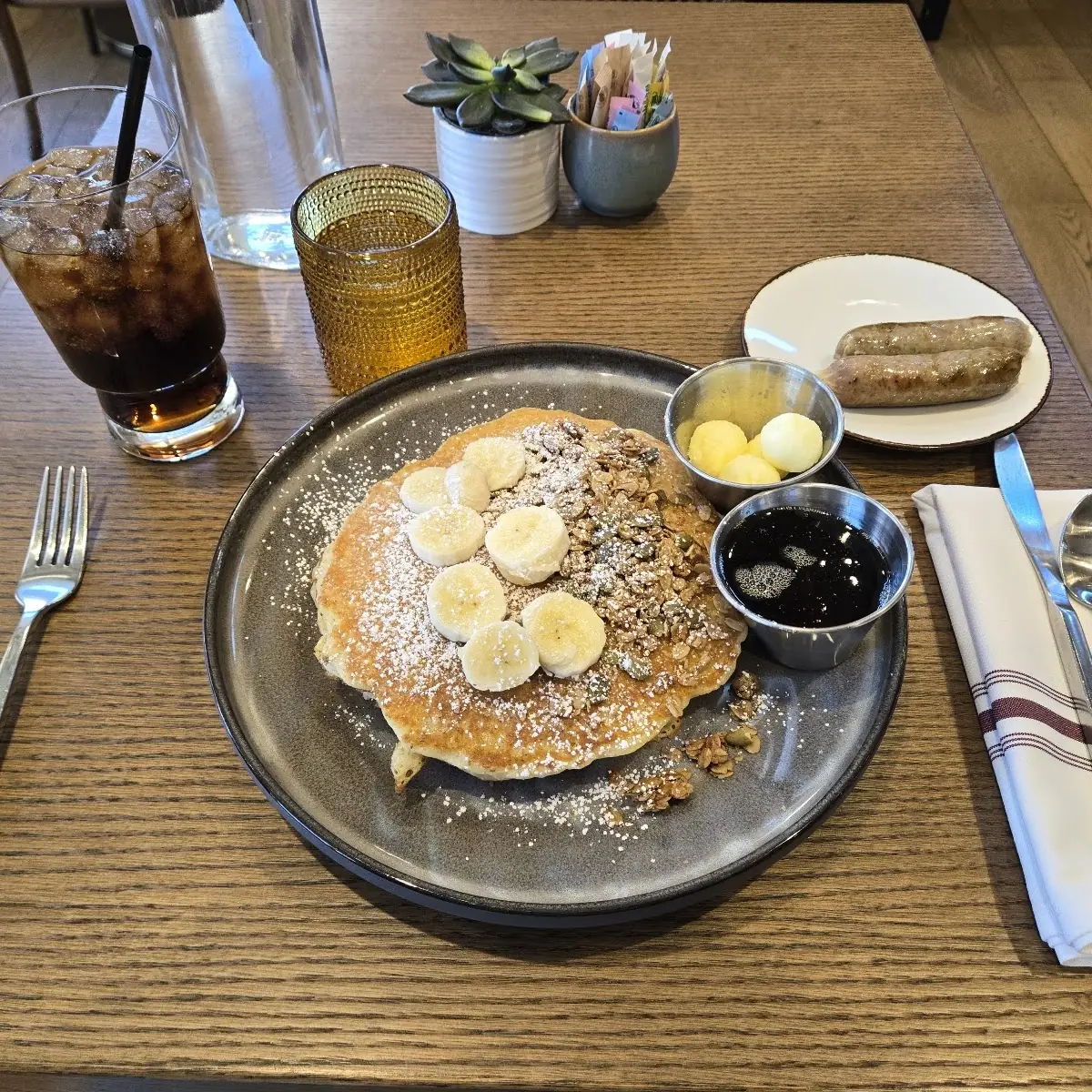 Pancakes with Syrup and Butter