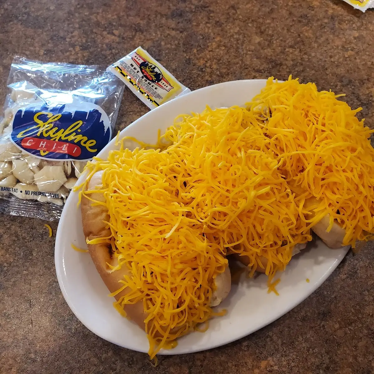 Four Way and Cheese Coney Dog