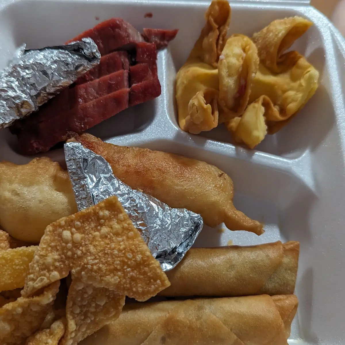 Fried Shrimp and Egg Roll