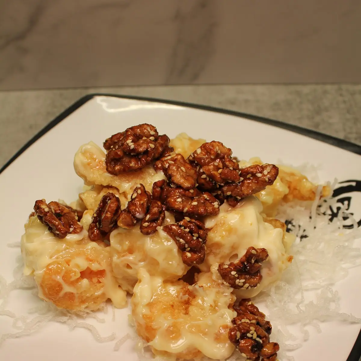 Shrimp with Honey Glazed Walnut 
