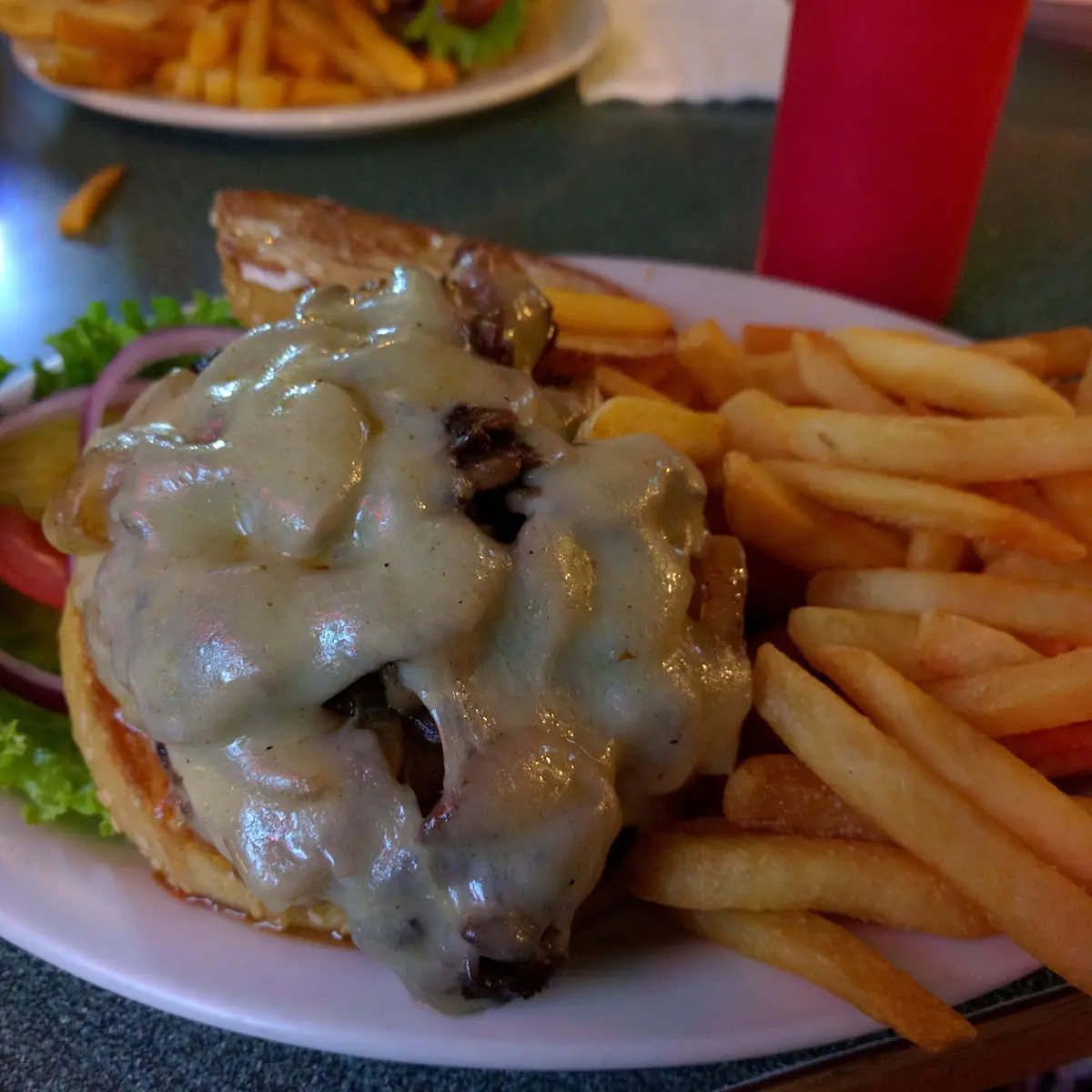 Mushroom and Swiss Burger