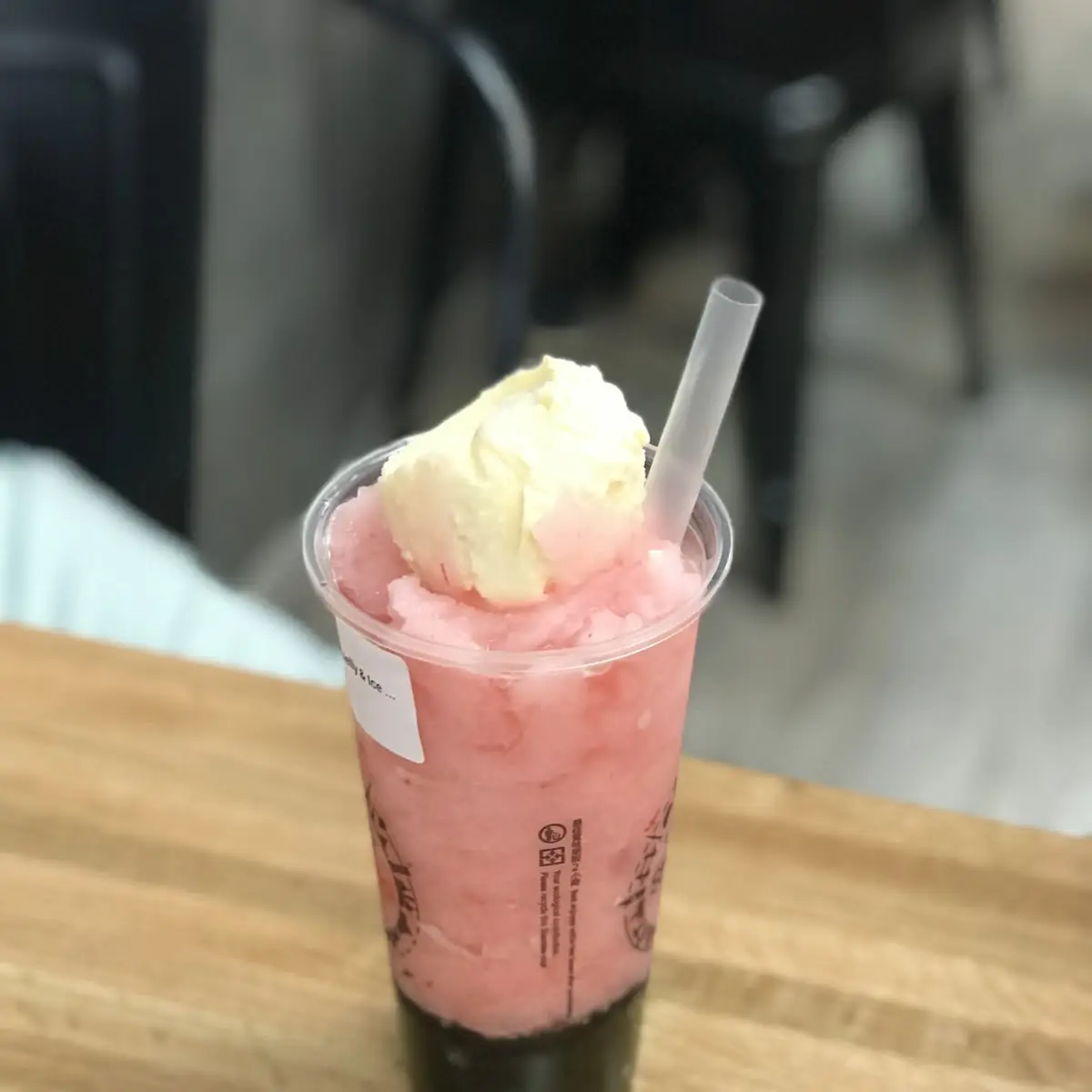 Taro Ice Blended with Pudding