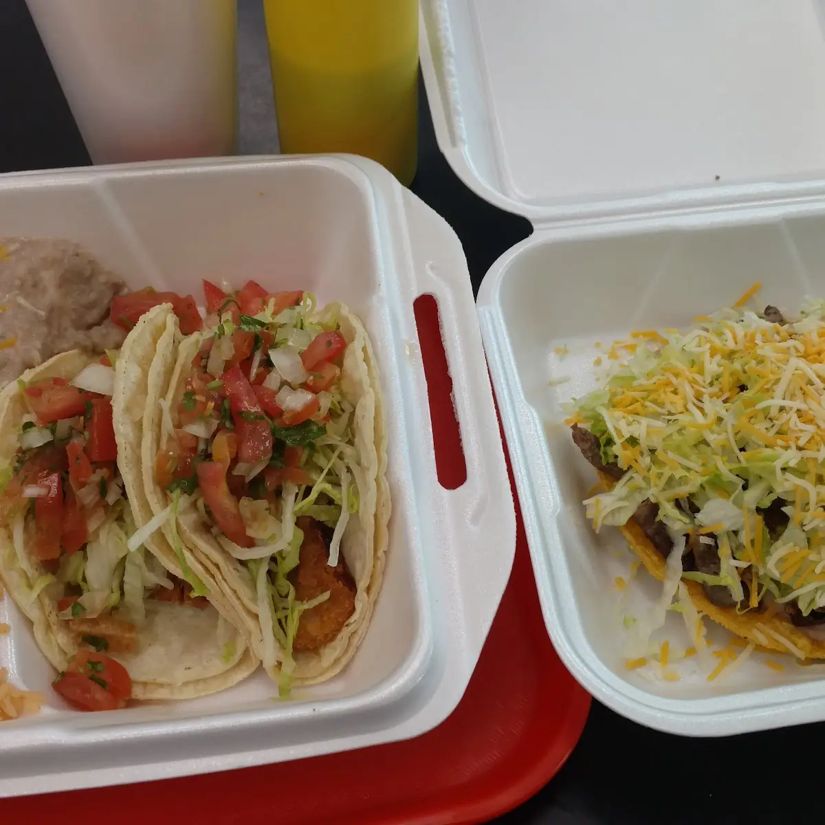 Fish Tacos & Carne Asada Toastada