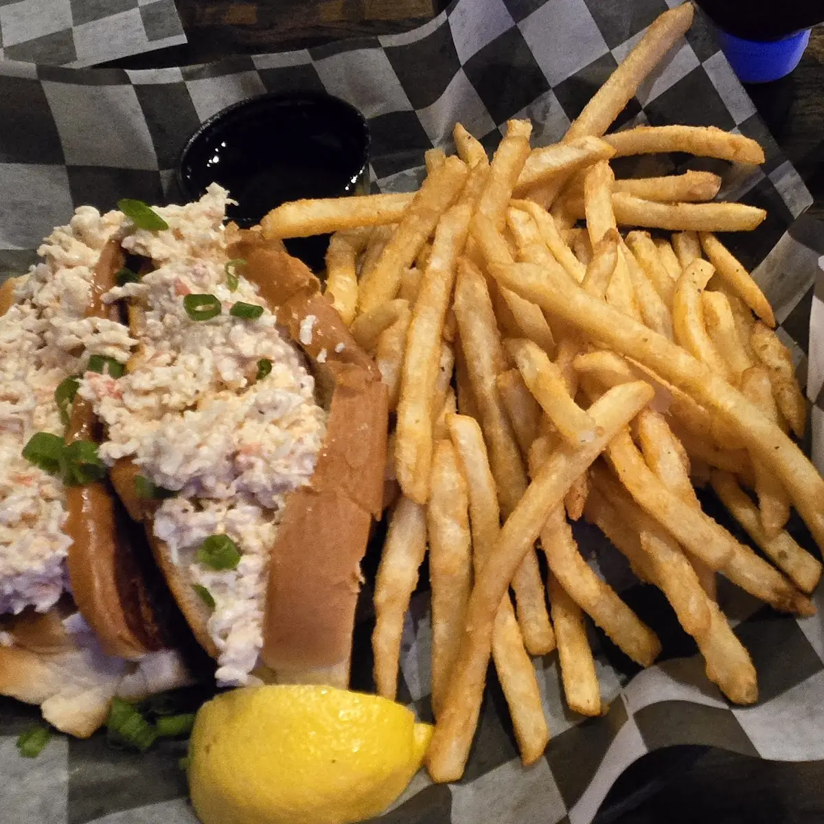 Lobster Roll and Fries