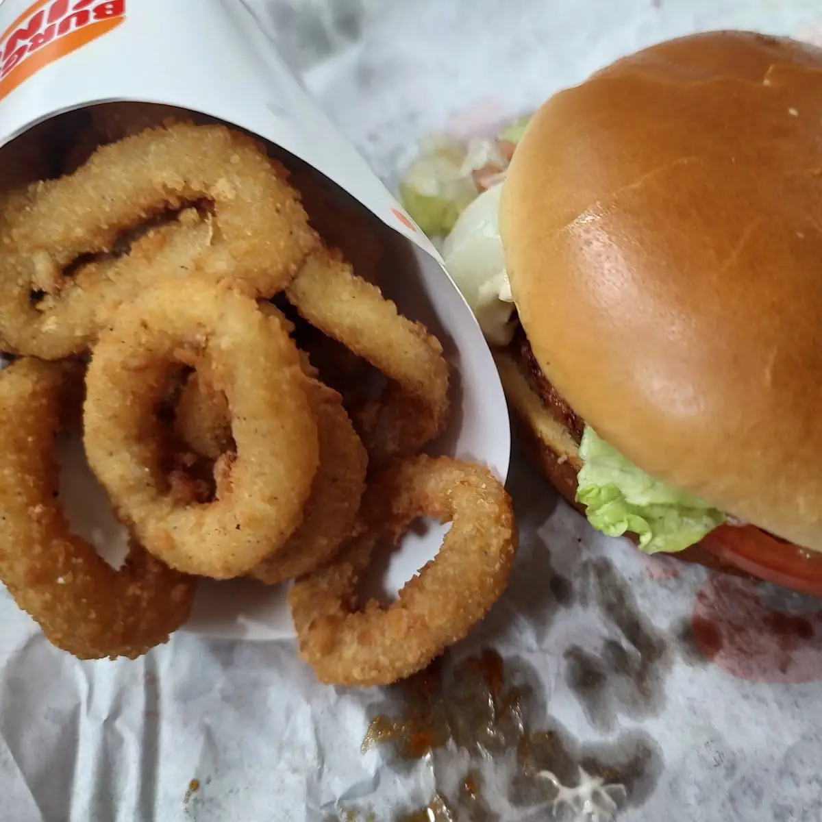 Spicy Crispy chk and Onion Ring