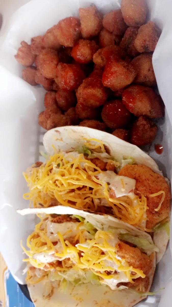 Shrimp Tacos and Okra
