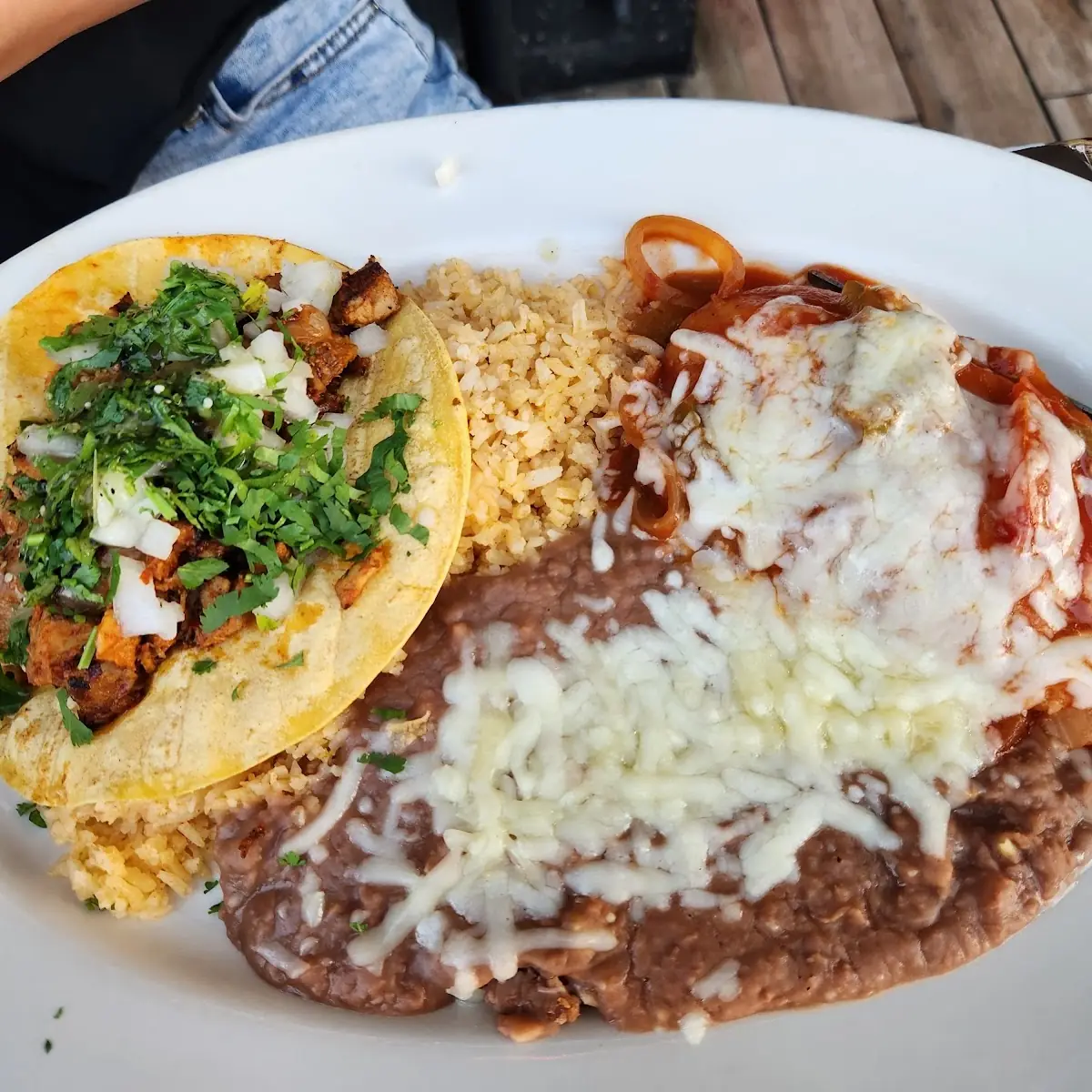 Chile Relleno & Al Pastor Taco Combo
