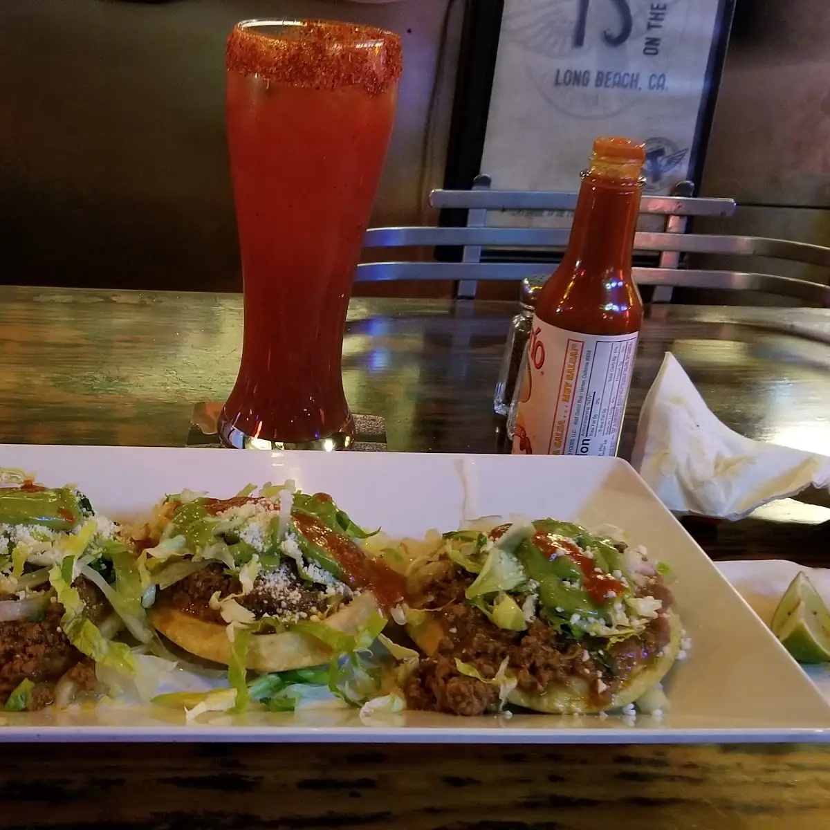 Ground Beef Sope & Bloody Maria