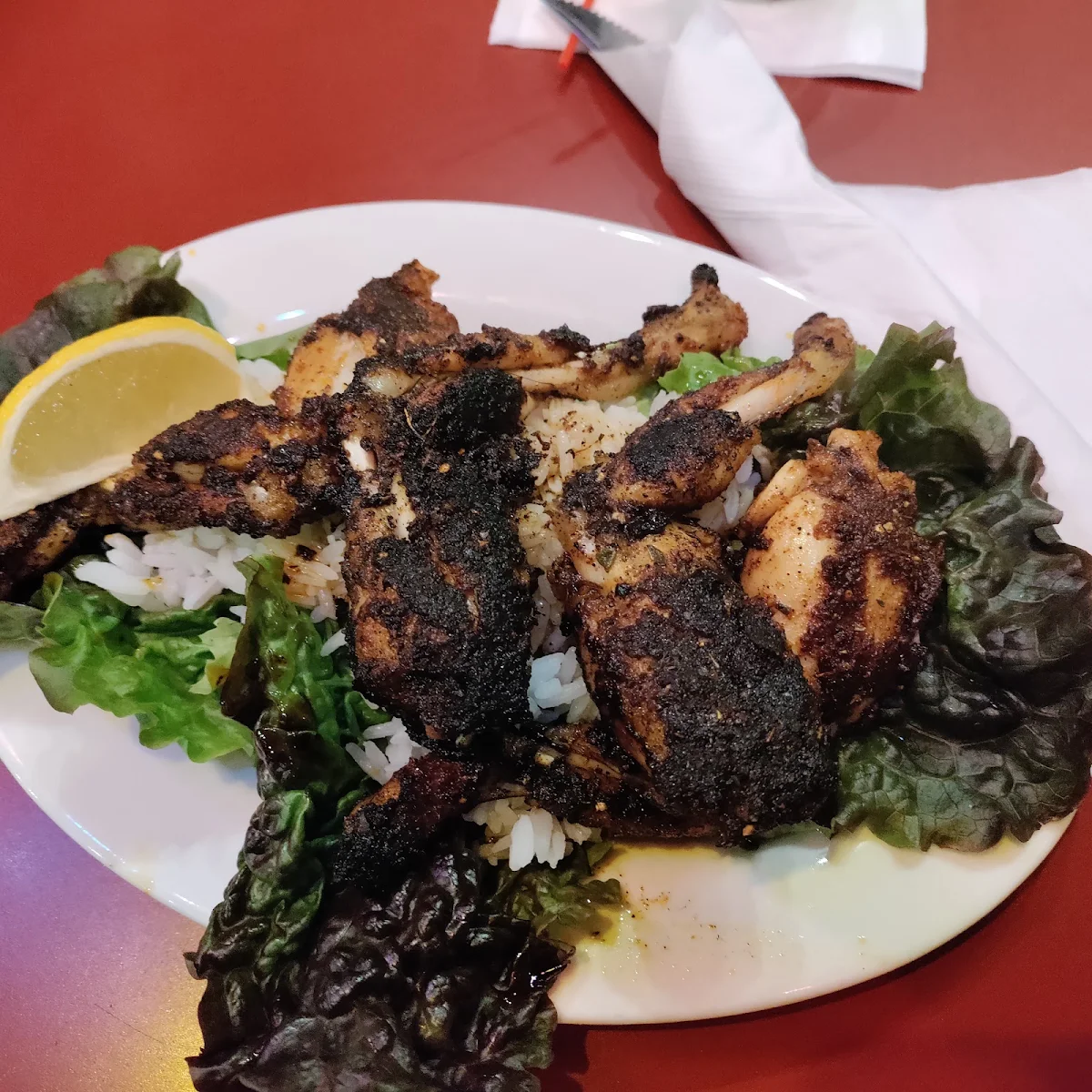 Blackened Frog Legs