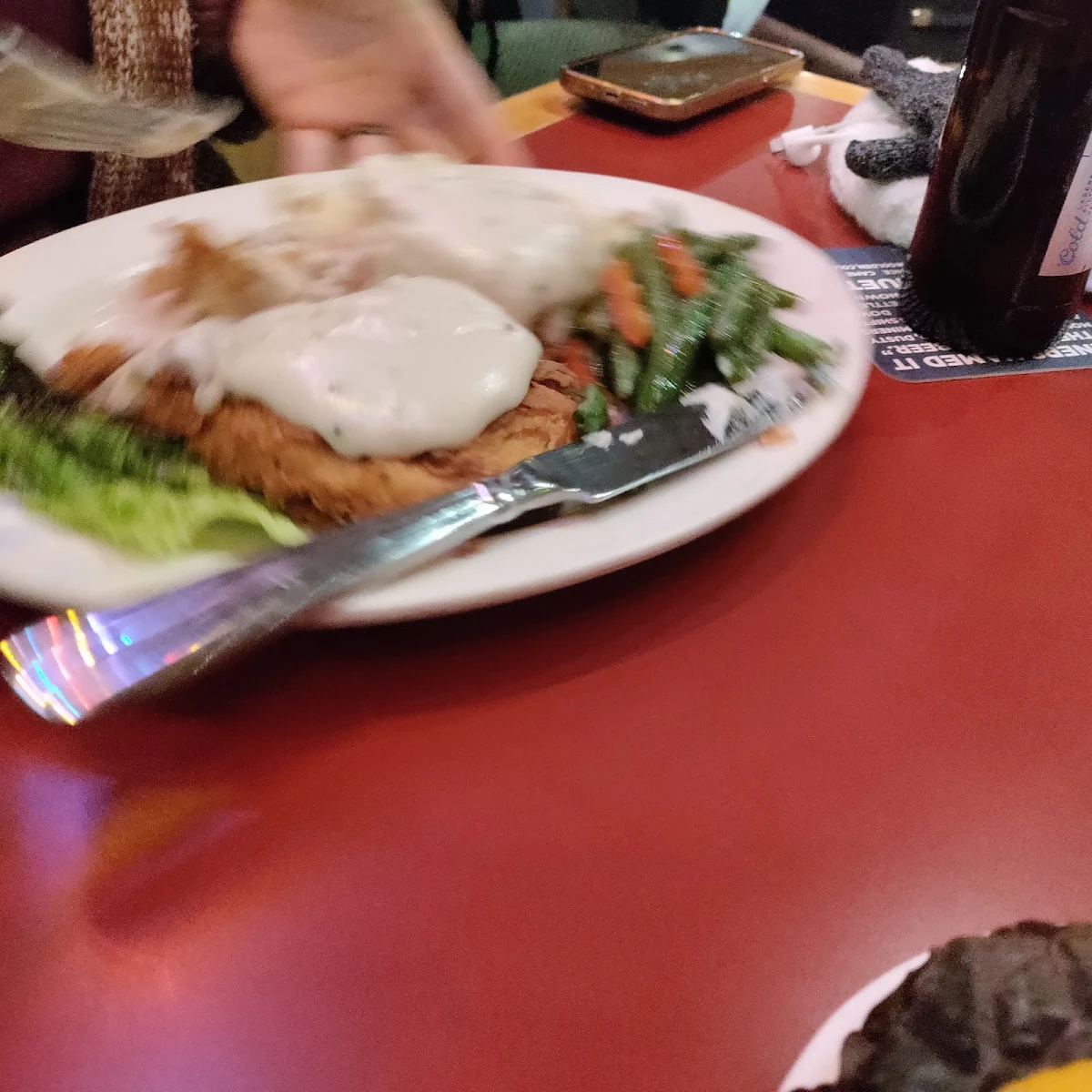 Chicken Fried Steak with Mixed Vegetables and Mashed Potatoes