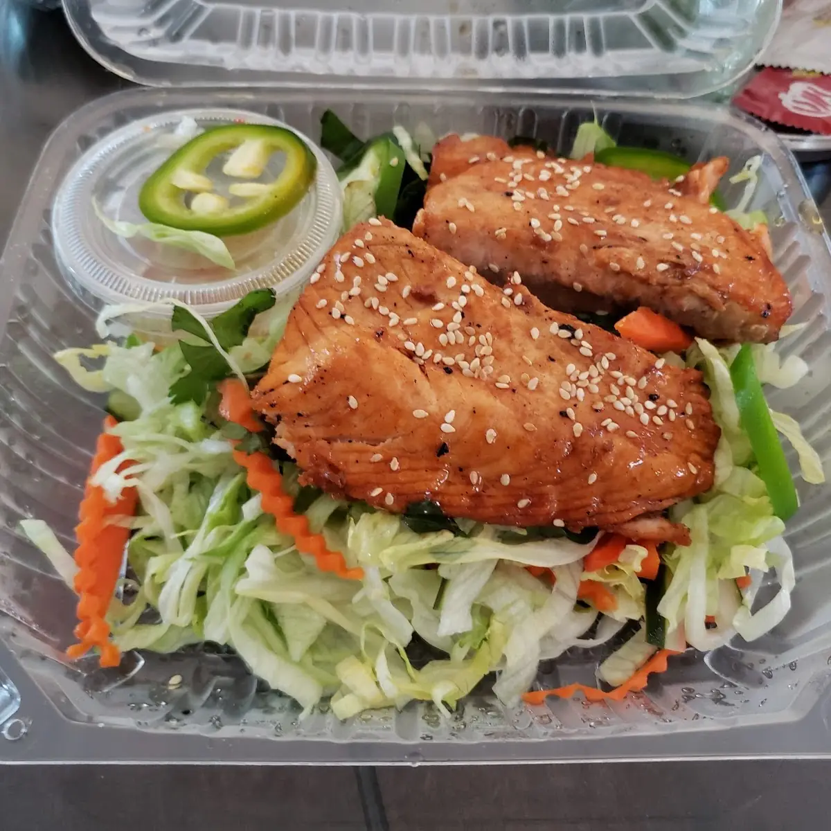 A12 Grilled Salmon Salad