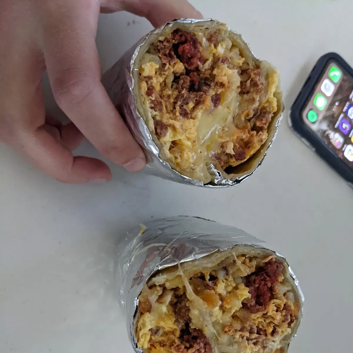 Chorizo Breakfast Burrito