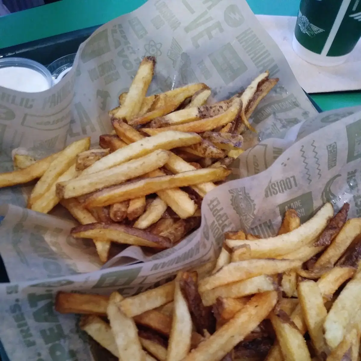 Lemon Pepper Wings with Fries