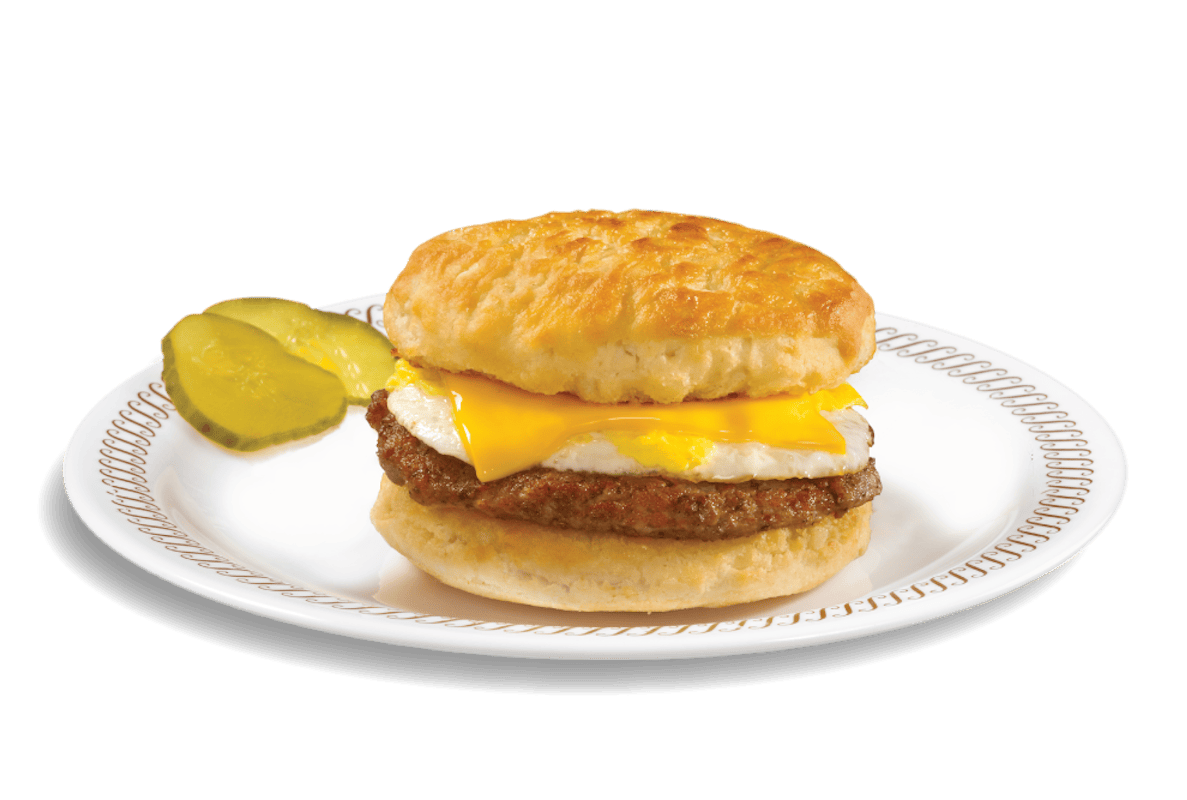 Two Egg & Cheese Biscuits Hashbrowns & Beverage