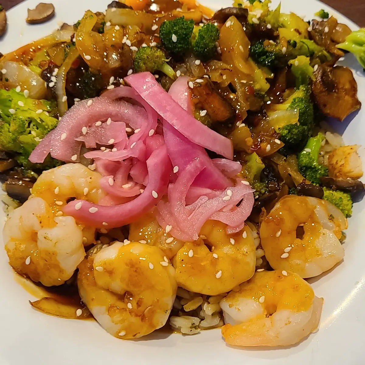 Asian Shrimp Rice Bowl