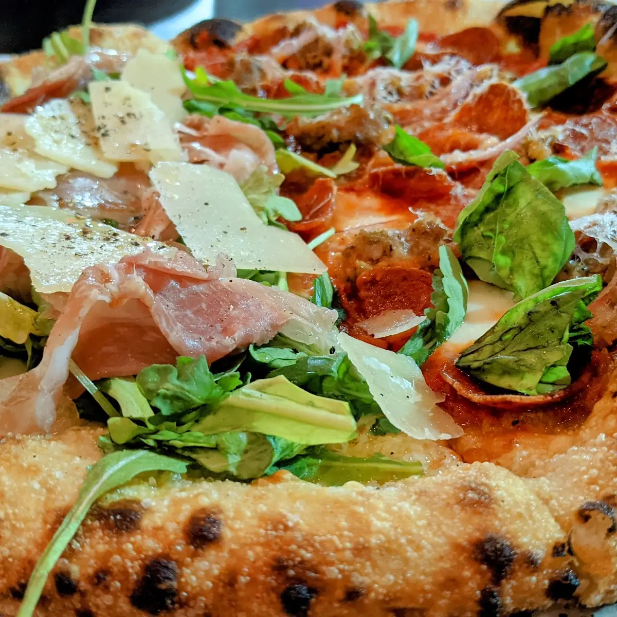Half Arugula & Prosciutto and Half Crew Choice