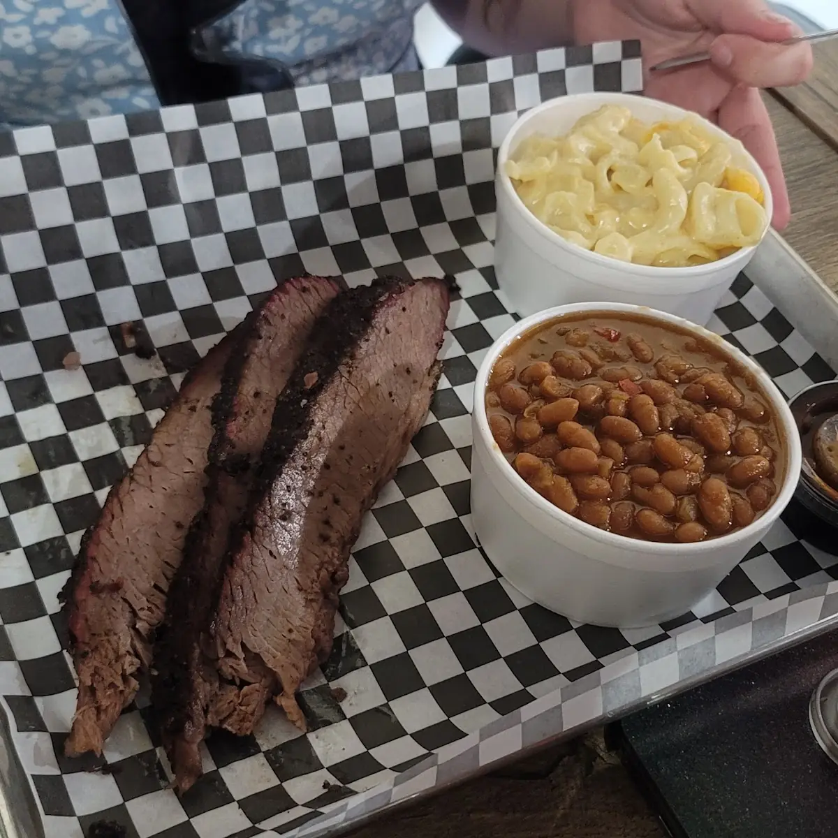 Sliced Beef Brisket and Fries
