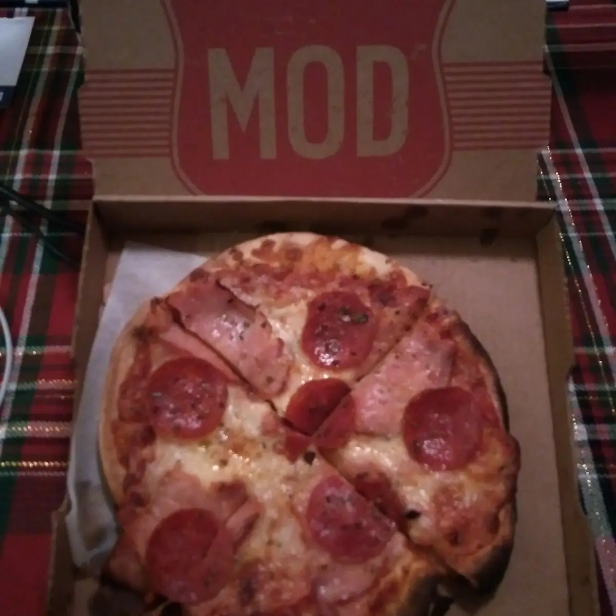 Bacon and Pepperoni Pizza