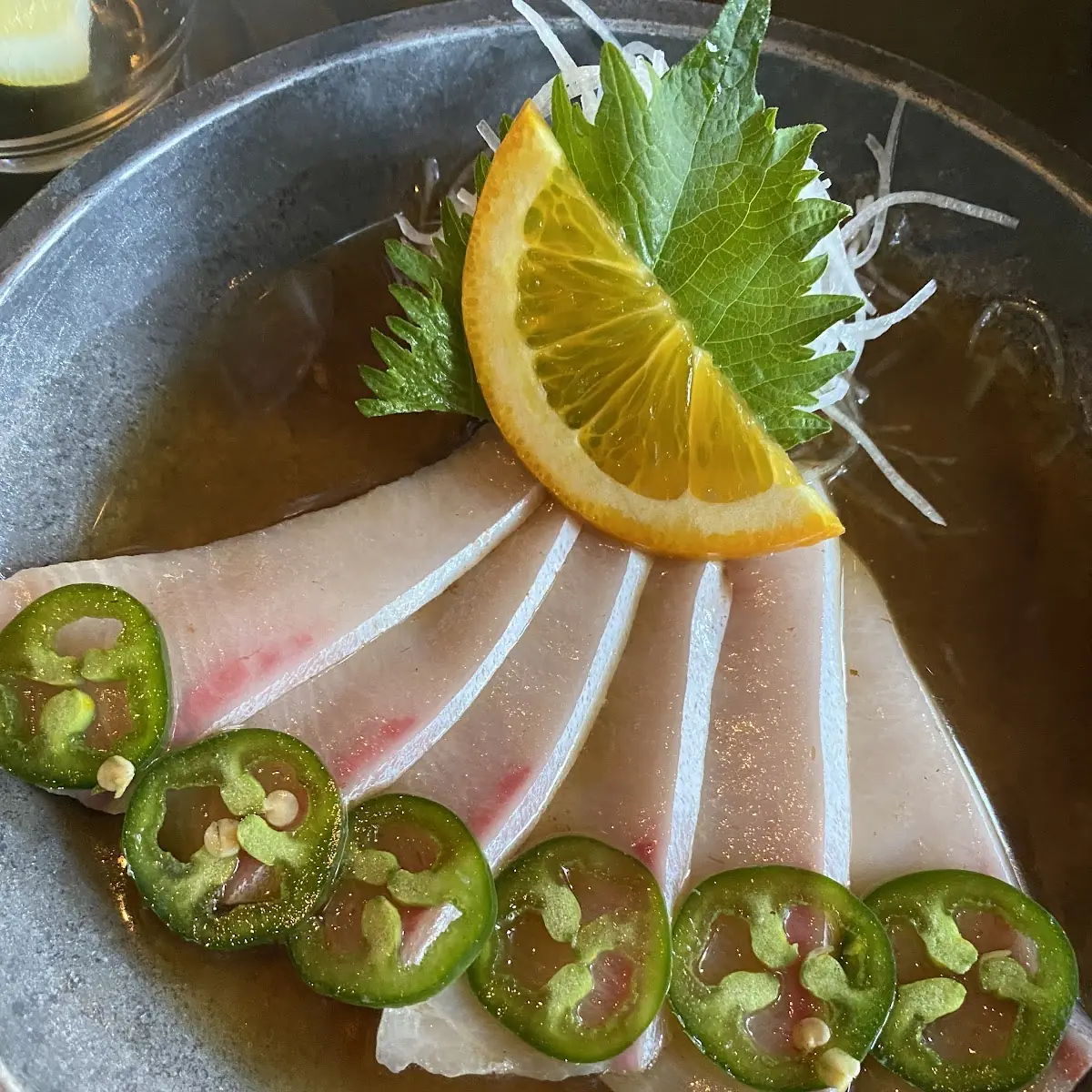 Latin Yellowtail Sashimi