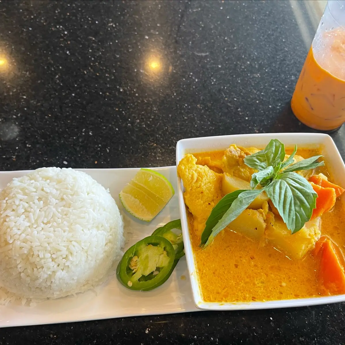 Curry Chicken White Rice